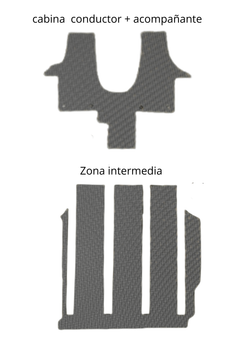 JGO. ALFOMBRAS VOLKSWAGEN T5 CALIFORNIA / MULTIVAN (DEL. CONFORT+INTERMEDIA)
