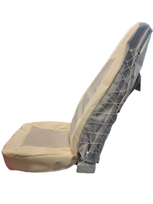 JGO. FUNDAS INTERIORES DELANTERAS "DAKAR" BEIGE IMPERMEABLES, AJUSTABLES