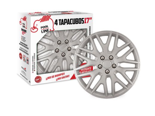 JGO. TAPACUBOS ABS RUSH 17" ENVASE CAJA