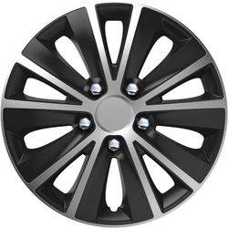 JGO. RAPIDE NC SB 14" TAMPAS DE RODA COR PRETA E PRATA EMBALAGEM DA CAIXA