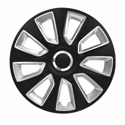 JGO. STRATOS RC BS 15" TAMPAS DE RODA COR PRETA E PRATA EMBALAGEM DA CAIXA