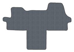 JGO.ALFOMBRAS GOMA MOD. PEUGEOT BOXER II 06- PARTE DELANTERA