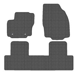 CONJUNTO DE TAPETES "OFF ROAD" MOD. FORD GALAXY ( 06- ) com suporte giratório oval - 2 luzes