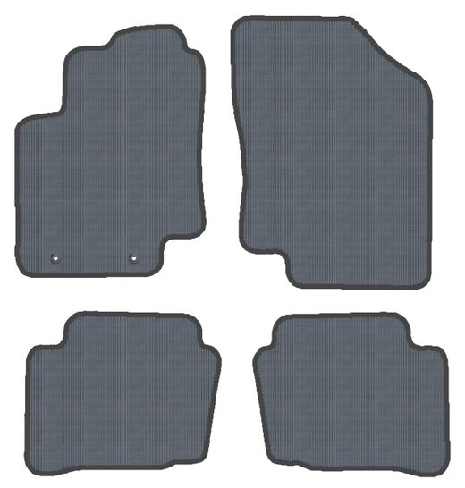 CONJUNTO DE TAPETES "OFF ROAD" MOD. HYUNDAI I-20 (09-) com olhal de fixação para gancho -