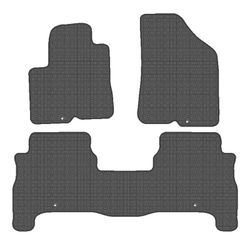 CONJUNTO DE TAPETES "OFF ROAD" MOD. HYUNDAI SANTA FE (06-) 5 LUGARES com rosca de montagem universal - 1