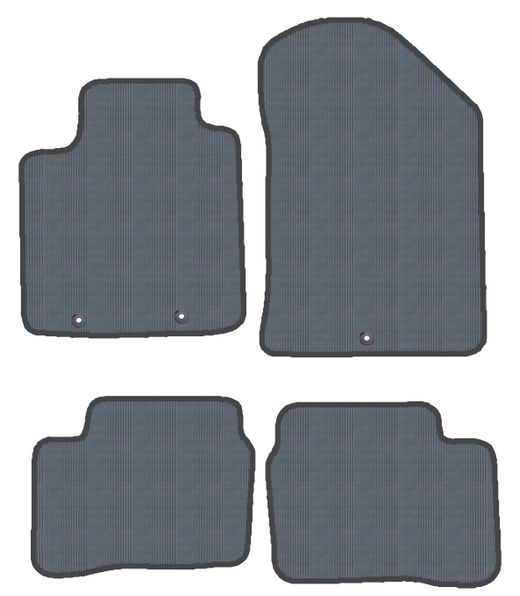 JGO.ALFOMBRAS "OFF ROAD" MOD.  KIA PICANTO ( 11- ) con fijación ollao para gancho -