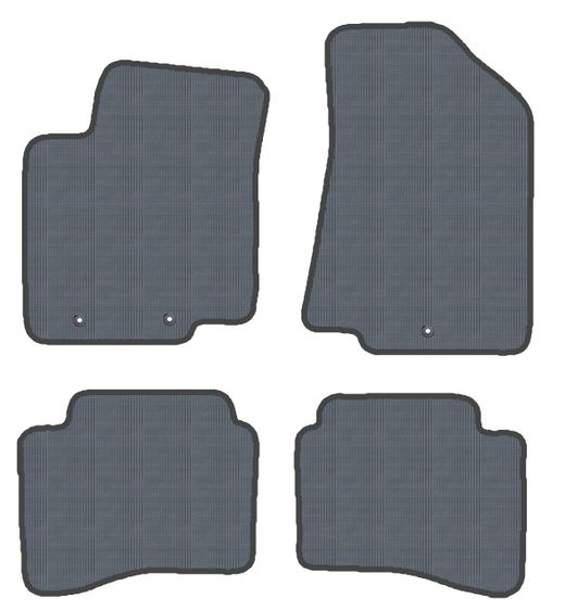 JGO.ALFOMBRAS "OFF ROAD" MOD. KIA RIO ( 11-) con fijación ollao para gancho - 2