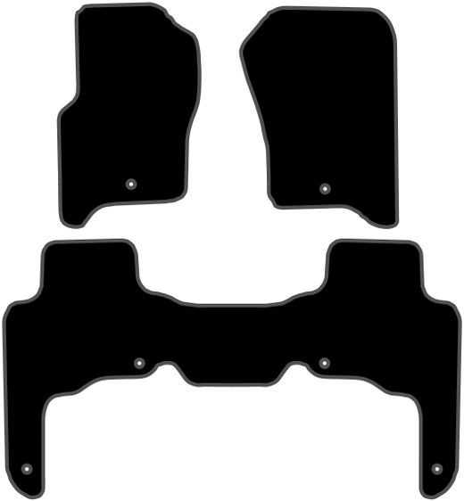 CONJUNTO DE TAPETES "OFF ROAD" MOD. LAND ROVER DISCOVERY 3ª SÉRIE (04 -09) com montagem universal r