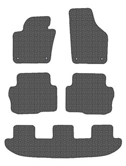 CONJUNTO DE TAPETES "OFF ROAD" MOD. SEAT ALHAMBRA 2010 SEM BALA com botão de fixação específico - 2