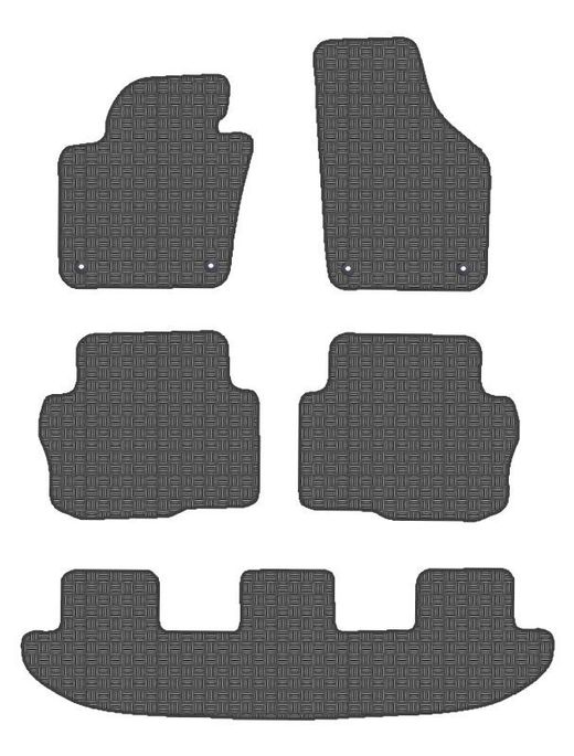 CONJUNTO DE TAPETES "OFF ROAD" MOD. SEAT ALHAMBRA 2010 SEM BALA com botão de fixação específico - 2