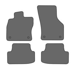 JGO.ALFOMBRAS "OFF ROAD" MOD. SEAT LEON III ( 13- ) con fijación específica botón -