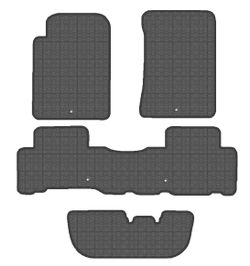 CONJUNTO DE TAPETES "OFF ROAD" MOD. SSANGYOUNG REXTON II 7PL (2006-) com ilhós de fixação para gancho -