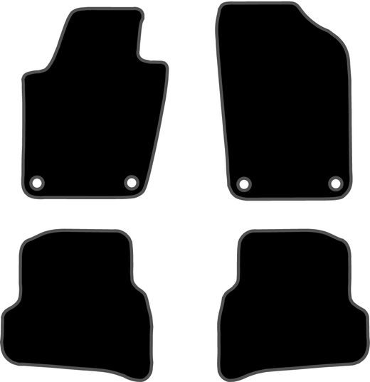 JGO.ALFOMBRAS "OFF ROAD" MOD. VOLKSWAGEN POLO ( 09- ) con fijación específica