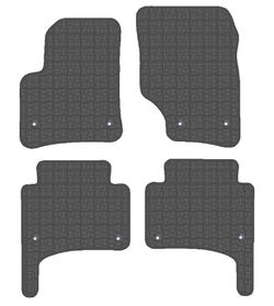 CONJUNTO DE TAPETES "OFF ROAD" MOD. VOLKSWAGEN TOUAREG com botão de fixação específico - 2 piloto, 2 co