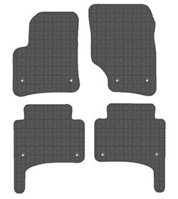 CONJUNTO DE TAPETES "OFF ROAD" MOD. VOLKSWAGEN TOUAREG com botão de fixação específico - 2 piloto, 2 co