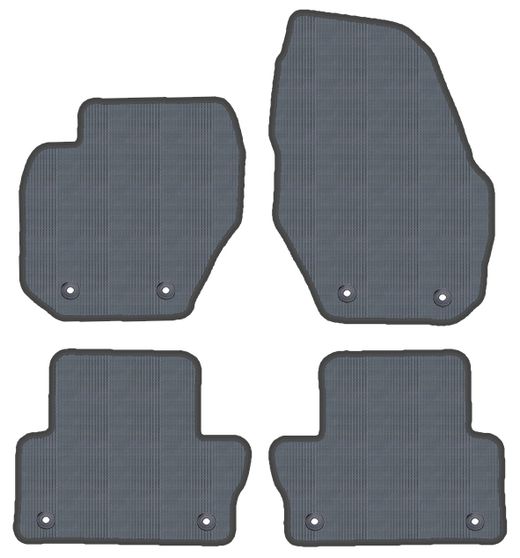 CONJUNTO DE TAPETES "OFF ROAD" MOD. VOLVO S60/V60/XC60 ( 10- ) com montagem