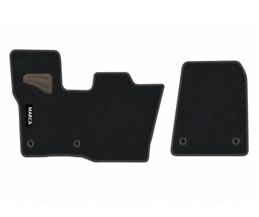 Conjunto De Tapetes Premium Ford Custom I 13-23 (Banco Duplo Para Passageiros) 1fp - 2p+2c