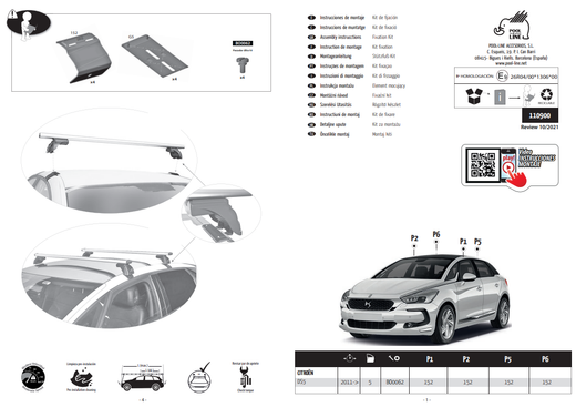 KIT ANCLAJE SERIE LIMITED TECK TOP 900