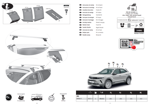 KIT ANCLAJE SERIE LIMITED TECK TOP 903