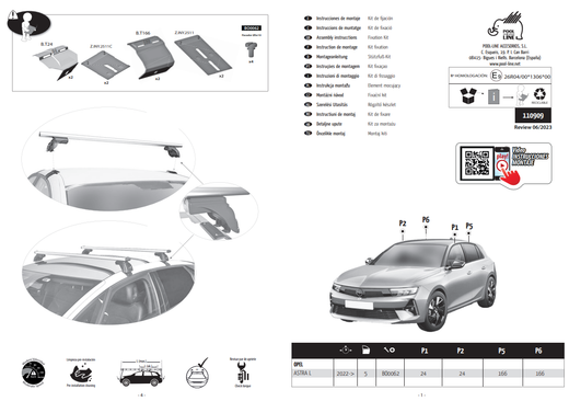 KIT ANCLAJE SERIE LIMITED TECK TOP 909