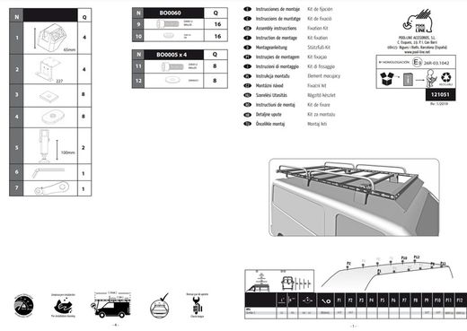 KIT CARGO-TECK RACK 051