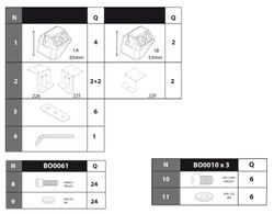 KIT CARGO-TECK RACK 061