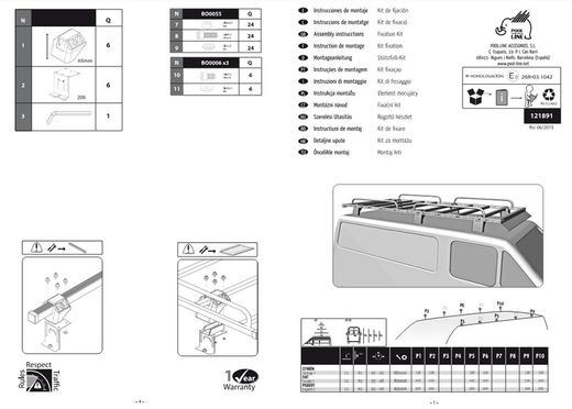 KIT CARGO-TECK RACK 891