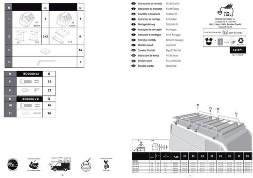 KIT CARGO-TECK RACK 971