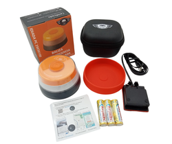 Kit de baliza V16 con geolocalización homologada + adaptador de corriente + funda + ventosa