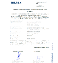 Kit de baliza V16 con geolocalización homologada + adaptador de corriente + funda + ventosa