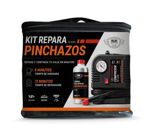 KIT REPARA PINCHAZOS THE BOUTIQUE (COMPRESOR Y RECARGA)