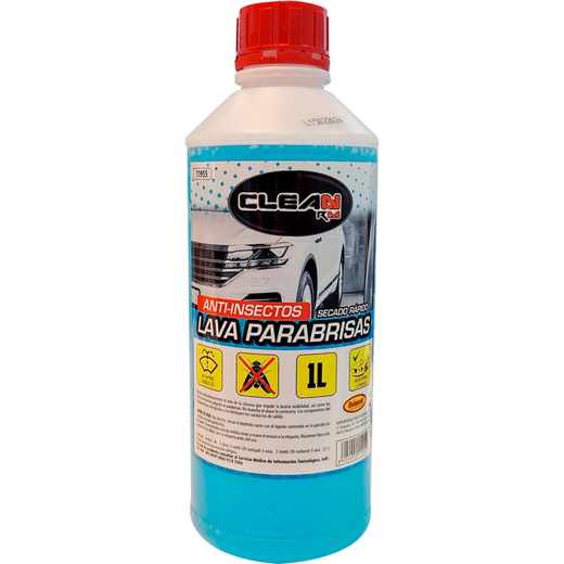 LAVAPARABRISAS ANTIMOSQUITOS 1LT CLEAN RM