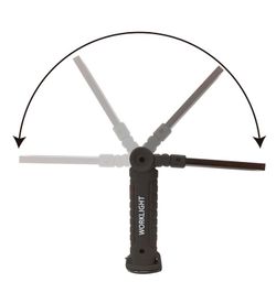 LINTERNA LEDS PLEGABLE CON ROTACION 360ªC Y RECARGABLE USB ( 6 )