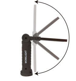 LINTERNA LEDS PLEGABLE CON ROTACION 360ªC Y RECARGABLE USB ( 6 )