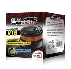 LUZ EMERGENCIA V16 " FLASHPRO" USB