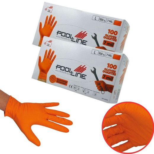 PACK 2 CAJA 100 UNIDADES GUANTES DE NITRILO TALLA "L" 700 micras