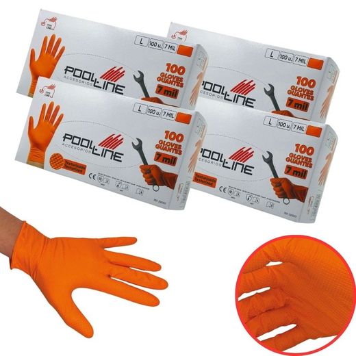 PACK 4 CAJA 100 UNIDADES GUANTES DE NITRILO TALLA "L" 700 micras