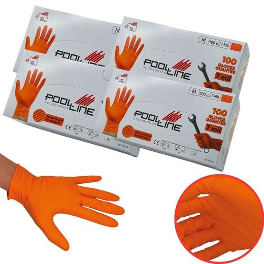 PACK 4 CAJA 100 UNIDADES GUANTES DE NITRILO TALLA "M" 700 micras
