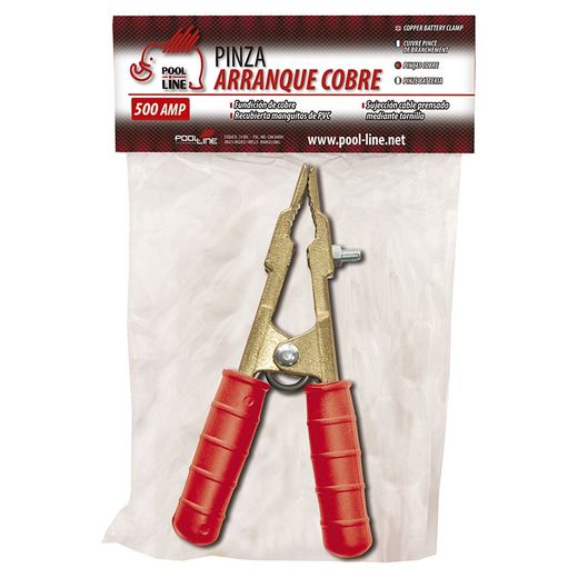 ***PINZA ARRANQUE MACIZA 500AMP ROJA