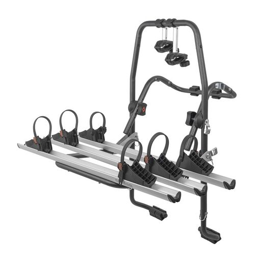 PORTABICICLETAS TRASERO "STAND UP" CAP. 3 BICICLETAS. SISTEMA RAILES.  ALUMINIO
