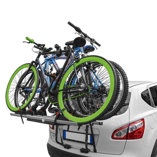 PORTABICICLETAS TRASERO "STAND UP" CAP. 3 BICICLETAS. SISTEMA RAILES.  ALUMINIO