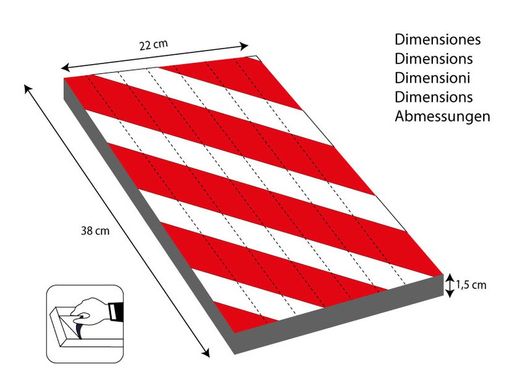 PROTECTORES PARKING CURVO MED. 380 x 220 x 15 mm
