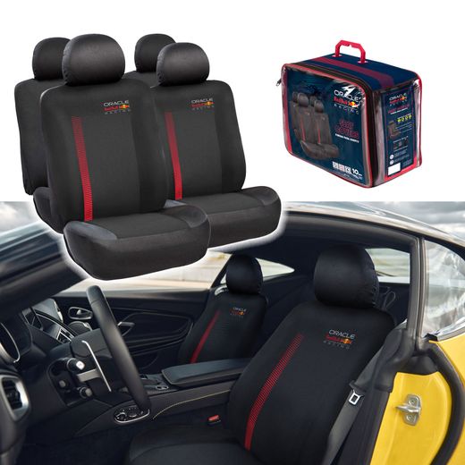 RED BULL RACING JUEGO FUNDAS INTERIORES SEMIMEDIDA BLACK / RED