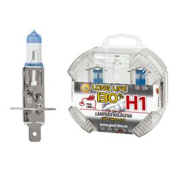 ***Ref.ant-461.H1LLBOX - SET 2 LAMPARAS H1 12V 55W P14.5s Long Life 130%