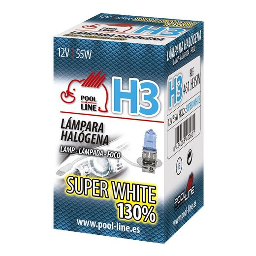 ***Ref.ant-461.H3SW - LAMPARA H3 12V 55W PK22s Super White