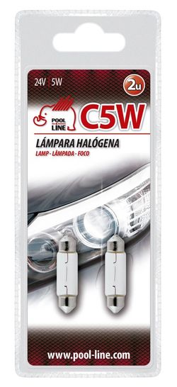 ***Ref.ant-462.C5W3624BL - BLISTER 2 PLAFONIER C5W T11*36 24V 5W SV8.5