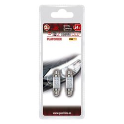 ***Ref.ant-463.L1138BL - BLISTER 2 UNID. PLAFONIER LED CAN-BUS 4SMD 24V 38MM AZUL