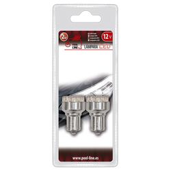 ***Ref.ant-463.L401A - BLISTER 2 UNID. Bau15s 12V 19LEDS AMBAR
