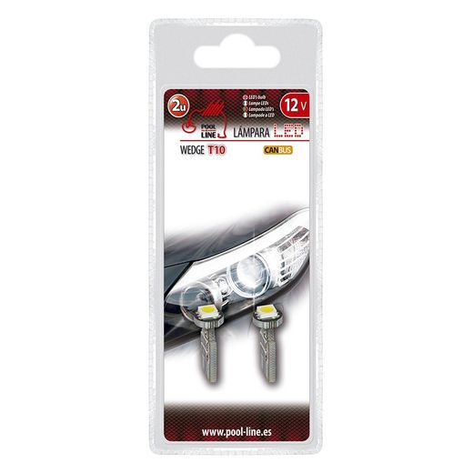 Ref.ant-463.LC101 - BLISTER 2 UNID. WEDGE LED CAN-BUS 1SMD 12V T10