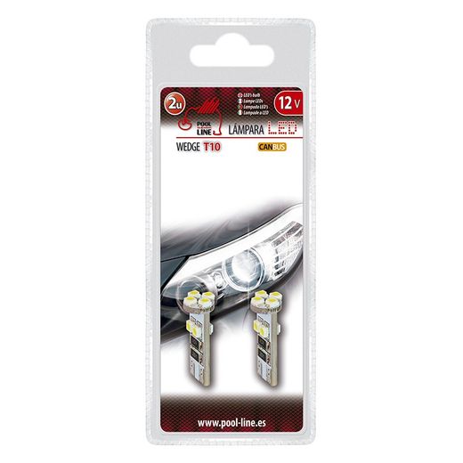 Ref.ant-463.LC108 - BLISTER 2 UNID. WEDGE LED CAN-BUS 8SMD 12V T10